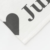 Personalisiertes Minimalistisches Herzblanket Fleecedecke (Ecke)