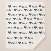 Personalisiertes Minimalistisches Herzblanket
