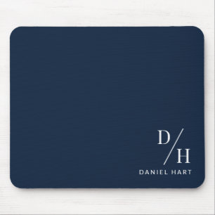 Personalisiertes minimalistisches Initial-Name Nav Mousepad