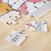 Personalisiertes Minimalistisches Katzenpuzzle - 8 Puzzle (Seite)