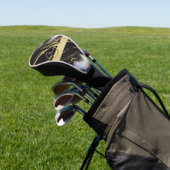 Personalisiertes Minimalistisches, modernes Schwar Golf Headcover (In SItu)