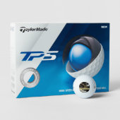 Personalisiertes Minimalistisches, modernes Schwar Golfball (Verpackung)