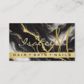 Personalisiertes Minimalistisches, modernes Schwar Visitenkarte (Vorderseite)