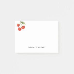 Personalisiertes Minimalistisches Niedliches Kirsc Post-it Klebezettel