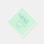 Personalisiertes Minimalistisches Party Serviette (Ecke)