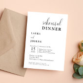 Personalisiertes Minimalistisches Probe Einladung