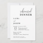 Personalisiertes Minimalistisches Probe Einladung (Vorderseite)