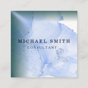 Personalisiertes Minimalistisches QR-Logo Quadratische Visitenkarte