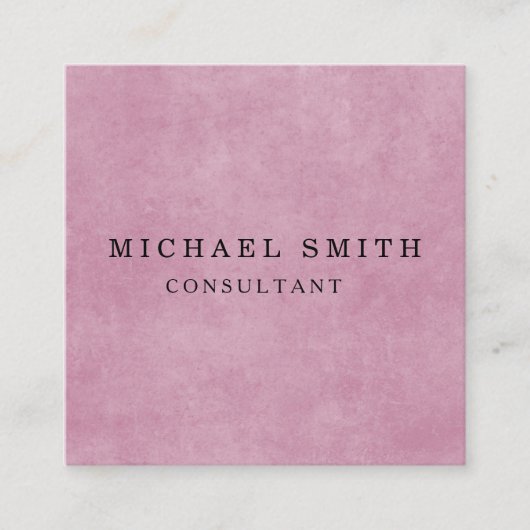 Personalisiertes Minimalistisches QR-Logo Quadratische Visitenkarte (Vorderseite)