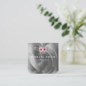 Personalisiertes Minimalistisches QR-Logo Quadratische Visitenkarte (Stehend Vorderseite)