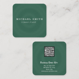 Personalisiertes Minimalistisches QR-Logo Quadratische Visitenkarte