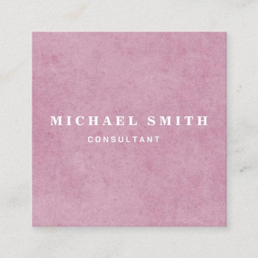 Personalisiertes Minimalistisches QR-Logo Quadratische Visitenkarte (Vorderseite)