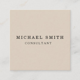 Personalisiertes Minimalistisches QR-Logo Quadratische Visitenkarte