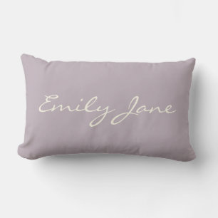 Personalisiertes minimalistisches Schriftname weic Lendenkissen