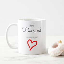 Personalisiertes Minimalistisches Script Herzlich  Kaffeetasse