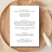 Personalisiertes Minimalistisches Weiß in einer Ho Einladung