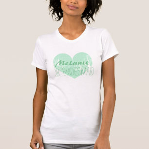 Personalisiertes Minzenjr.-Brautjungfernt-shirt T-Shirt