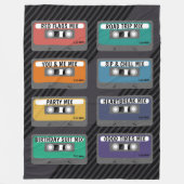 Personalisiertes Mischband Fleecedecke (Vorderseite)