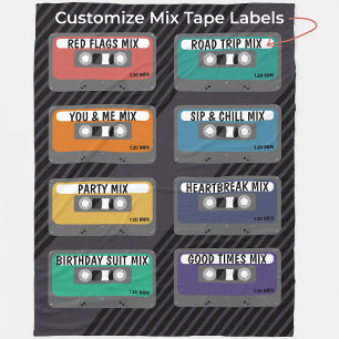 Personalisiertes Mischband Fleecedecke