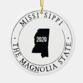 Personalisiertes Mississippi-Ornament Keramik Ornament (Vorne)