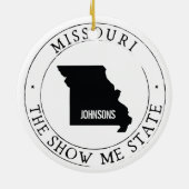 Personalisiertes Missouri Ornament (Hinten)