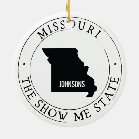 Personalisiertes Missouri Ornament (Hinten)