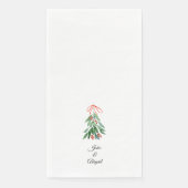 Personalisiertes Mistletowein - Weihnachten II Serviette (Vorderseite)