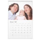 Personalisiertes Mit Monogramm 15-Familien-Foto 20 Kalender (Feb 2027)