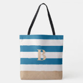 Personalisiertes Mit Monogramm Custom Beach Bag Tasche (Vorderseite)