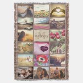 Personalisiertes mit Monogramm Foto Decke (Vorderseite Vertikal)