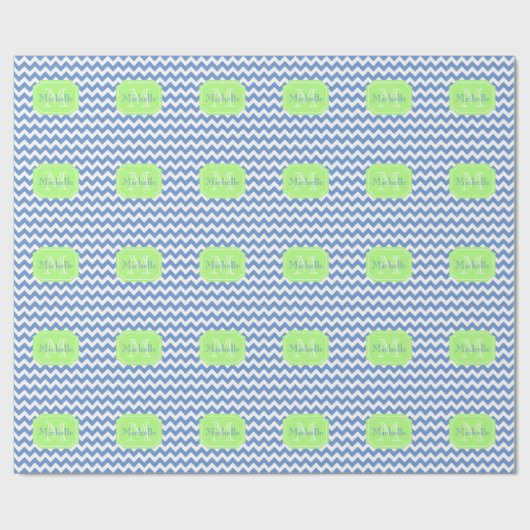 Personalisiertes mit Monogramm Geschenkpapier (Flach)