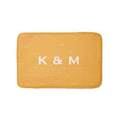 Personalisiertes Mit Monogramm Grau oder Grau Bath Badematte (Vorderseite)