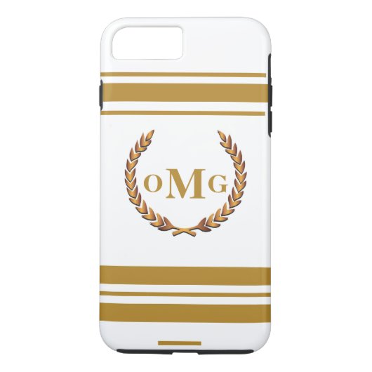 Personalisiertes Mit Monogramm Logo Case-Mate iPhone Hülle (Rückseite)