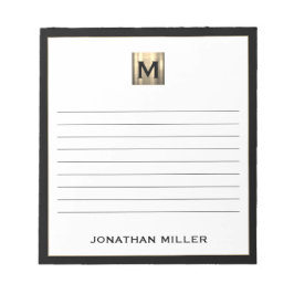Personalisiertes Mit Monogramm Notepad Notizblock
