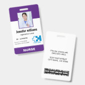 Personalisiertes Mitarbeiter Foto Krankenversicher Ausweis (Front & Back)