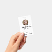 Personalisiertes Mitarbeiter-ID-Abzeichen mit Foto Ausweis (Handheld)