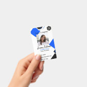 Personalisiertes Mitarbeiterlogo und Foto-ID-Abzei Ausweis (Handheld)