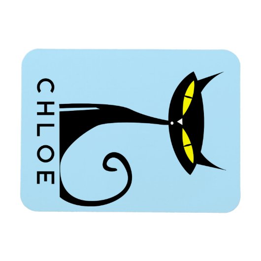 Personalisiertes Mittelalter Moderne Atomenkatze Magnet (Horizontal)