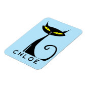 Personalisiertes Mittelalter Moderne Atomenkatze Magnet (Linke Seite)