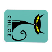 Personalisiertes Mittelalter Moderne Atomenkatze Magnet (Horizontal)