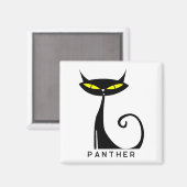 Personalisiertes Mittelalter Moderne Atomenkatze Magnet (Vorderseite/Rückseite)