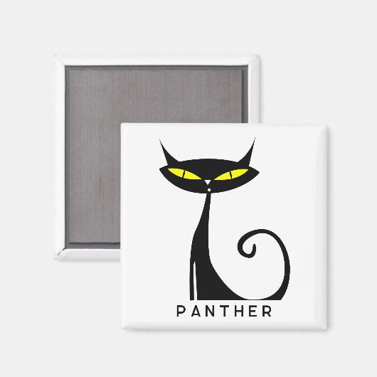 Personalisiertes Mittelalter Moderne Atomenkatze Magnet (Vorderseite/Rückseite)