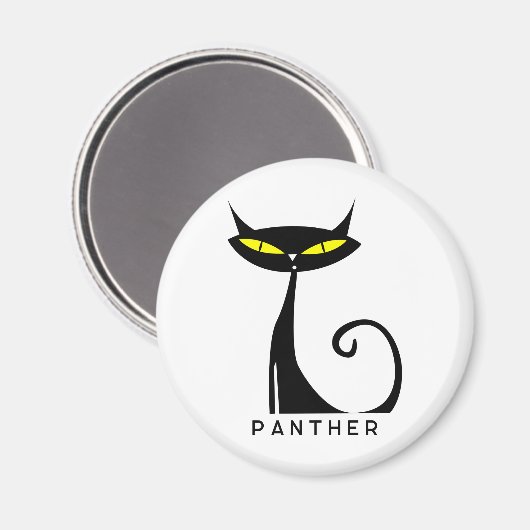 Personalisiertes Mittelalter Moderne Atomenkatze Magnet (Vorderseite/Rückseite)