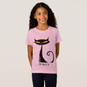 Personalisiertes Mittelalter Moderne Atomenkatze T-Shirt (Vorne ganz)