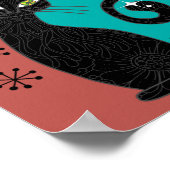 Personalisiertes Mittelalter Modernes Atomkatzenrü Poster (Ecke)