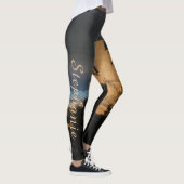 Personalisiertes mittelalterliches Schloss Moschee Leggings (Rechts)