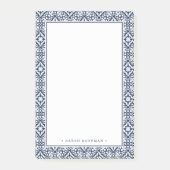 Personalisiertes Mittelmeer-Muster Post-it Klebezettel (Vorderseite)