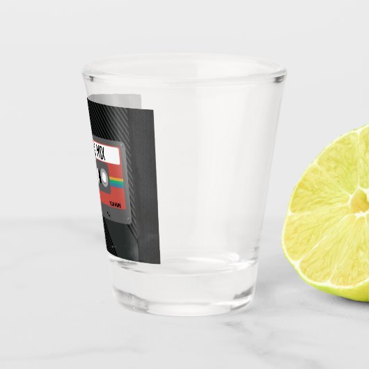 Personalisiertes MixTape-Party Schnapsglas (Rechts)