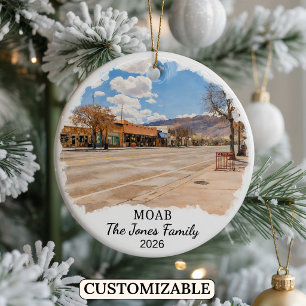 Personalisiertes Moab-Ornament, benutzerdefinierte Keramik Ornament