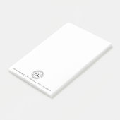 Personalisiertes mobiles Notar-Siegel-Logo Post-it Klebezettel (angewinkelt)